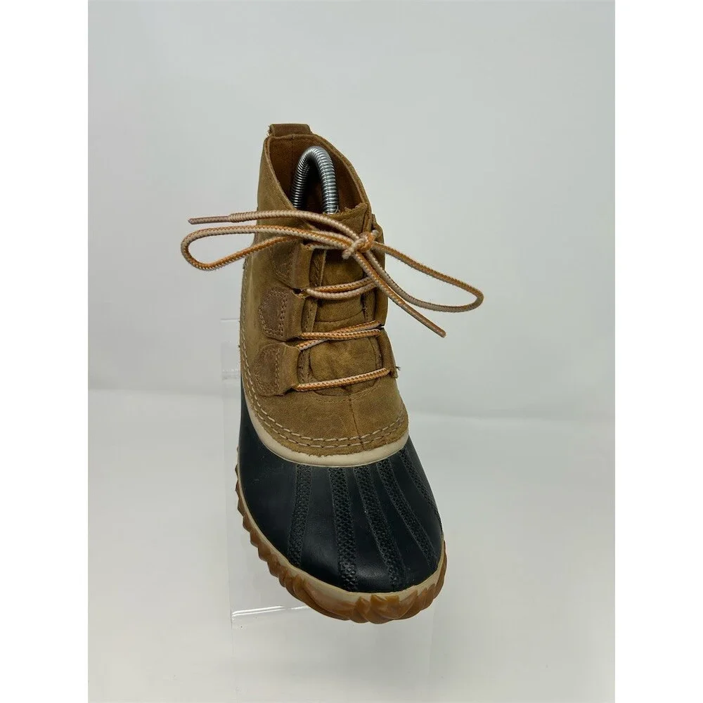 Sorel Out N About Duck Boots Womens Brown Waterproof Lace-Up Ankle Size 7.5